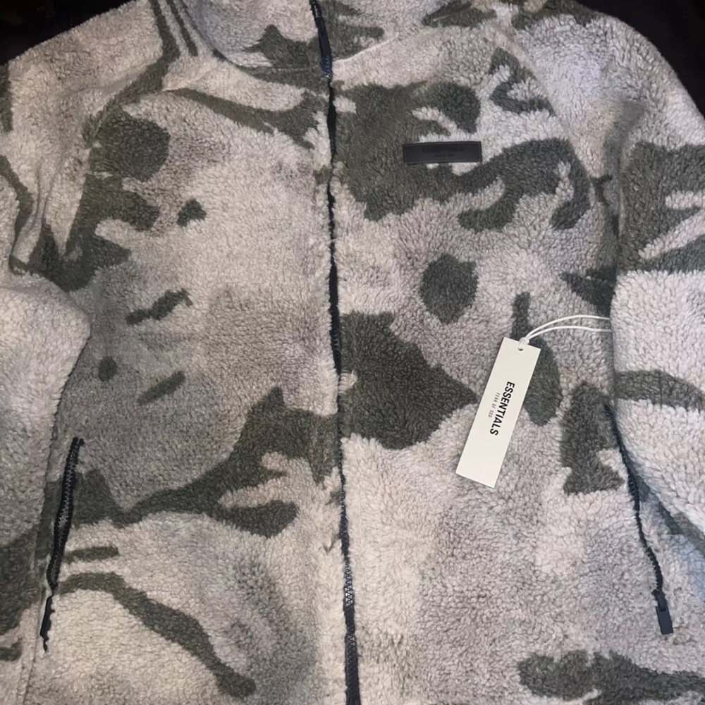Essentials Fear of God Camouflage Fleece Jacket
